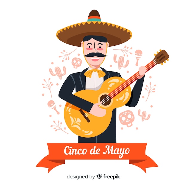 Bezpłatny wektor cinco de mayo