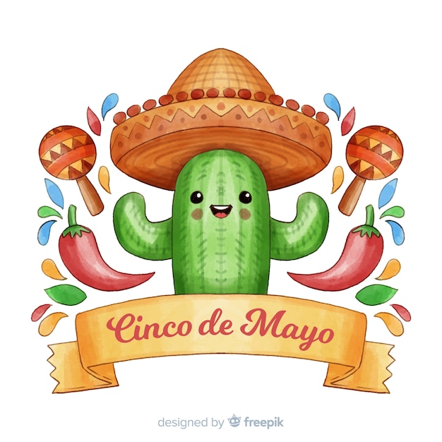 Bezpłatny wektor cinco de mayo