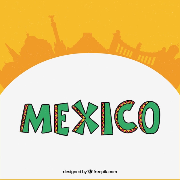 Circular Mexico Skyline Design