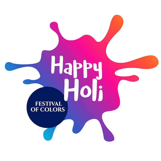 Coloful Splash For Happy Holi