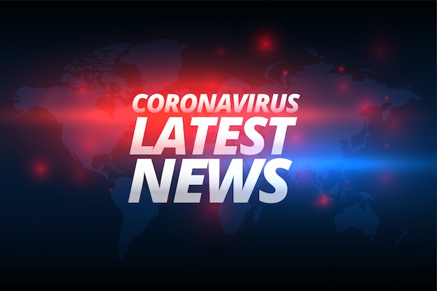 Corovavirus Covid-19 Najnowsze Wiadomości Baner Koncepcja