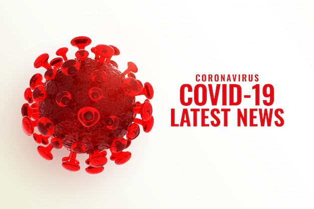 Bezpłatny wektor corovavirus covid-19 najnowsze wiadomości i aktualizacje w tle