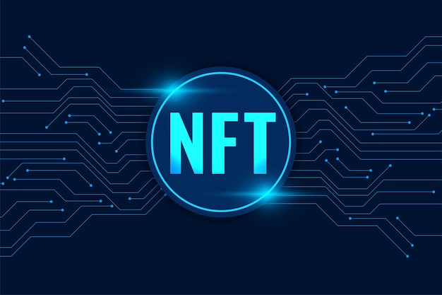 Cyfrowy Niezmienny Projekt Tła Tokena Nft