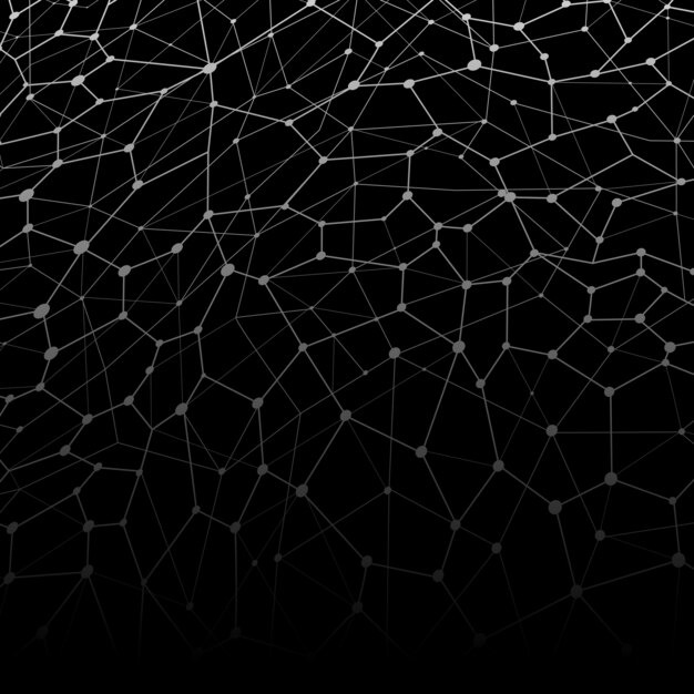 Czarna sieć neuronowa ilustracja