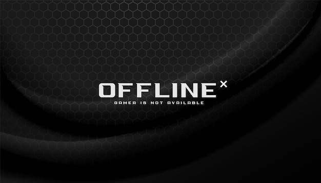 Czarni Gracze Offline Trzęsą Baner Dla Mediów Społecznościowych