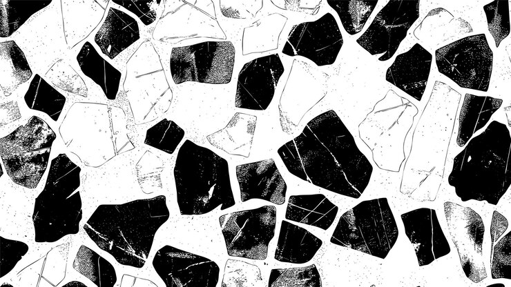 Bezpłatny plik Wektor czarno-biały marmur voronoi schemat