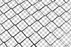 Bezpłatny wektor czarno-biały wzór siatki z metalową siatką.