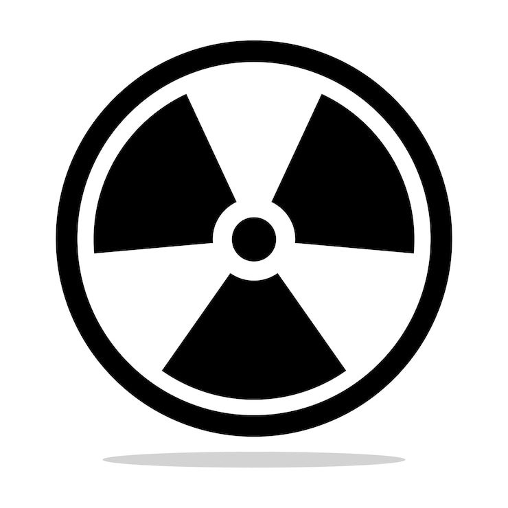 Bezpłatny plik Wektor czarny zarys energii jądrowej