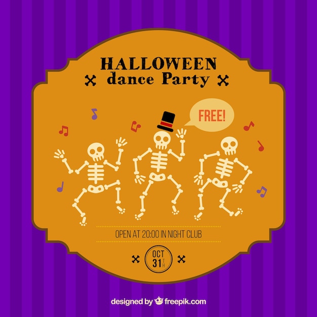 Dance Party Halloween Plakat