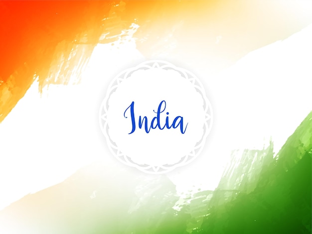 Bezpłatny wektor dekoracyjny motyw flagi indii dzień republiki tekstura projekt tła
