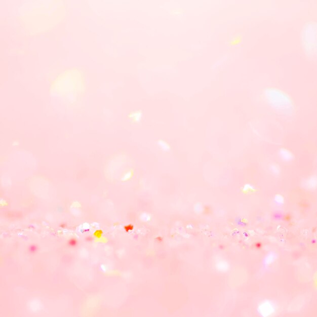 Delikatny różowy brokat konfetti bokeh tło