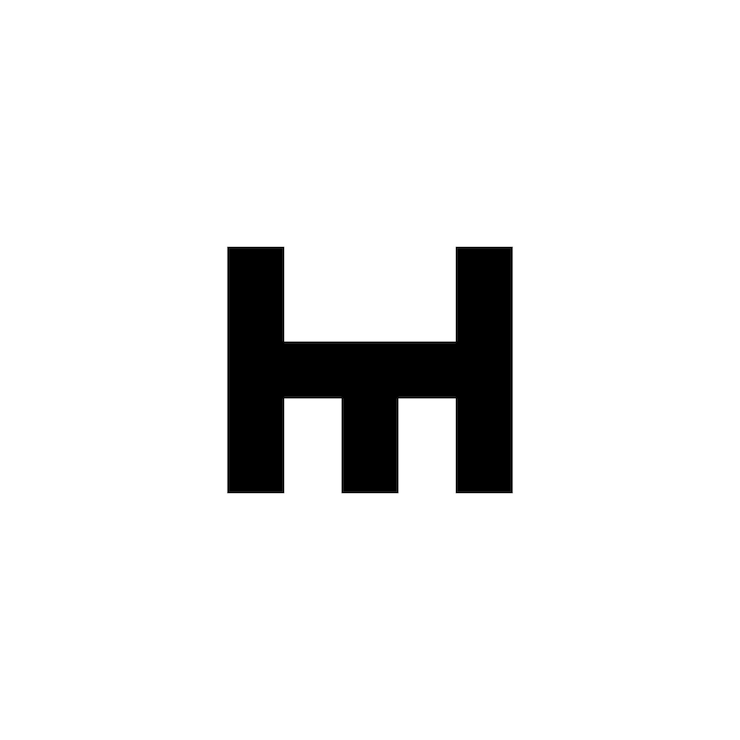 Bezpłatny plik Wektor desain logo kombinasi huruf h dan m