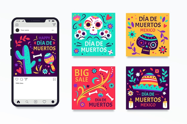 Dia De Muertos Instagram Kolekcja Postów