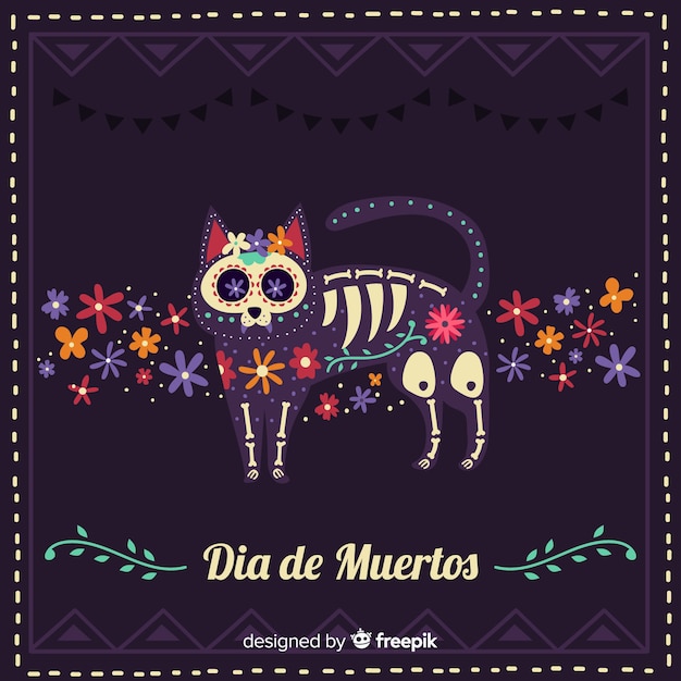 Dia De Muertos Tło