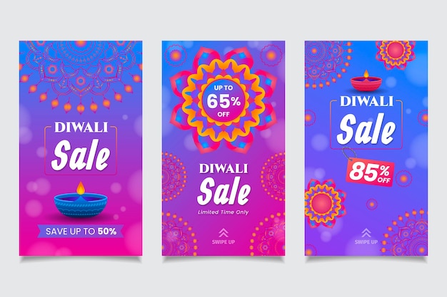 Diwali Sprzedaż Kolekcji Opowiadań Na Instagramie