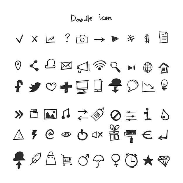 doodle ikony