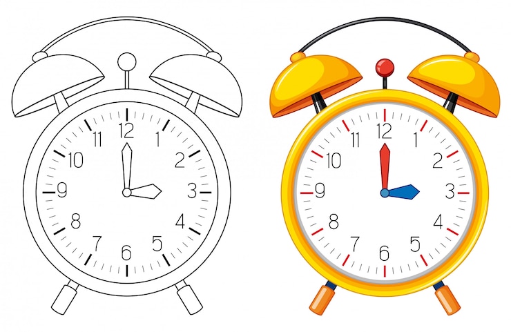 Bezpłatny plik Wektor doodle obiekt na budzik