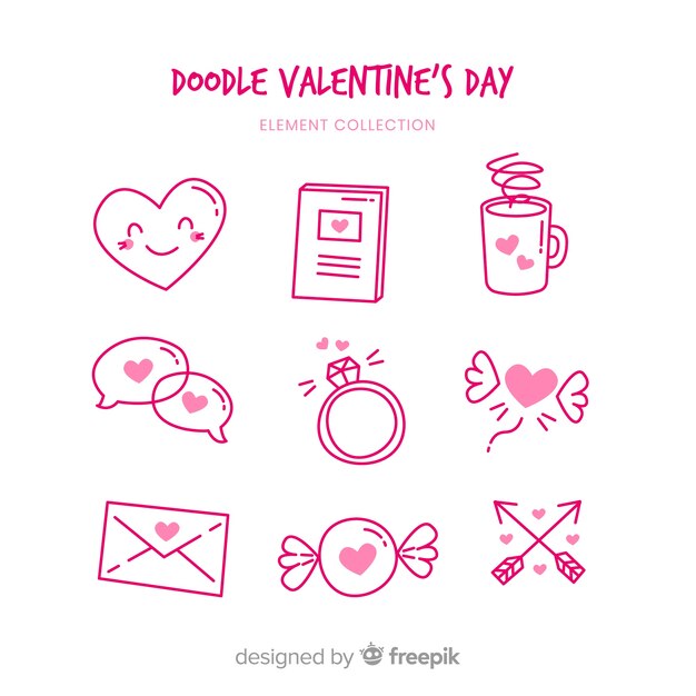 Doodle Valentine Elementy Opakowanie