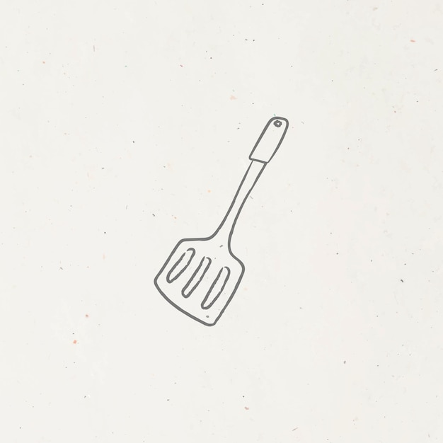 Bezpłatny wektor doodle wektor łopatki kuchennej