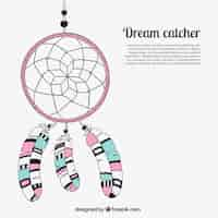 Bezpłatny wektor dream catcher kreskówki