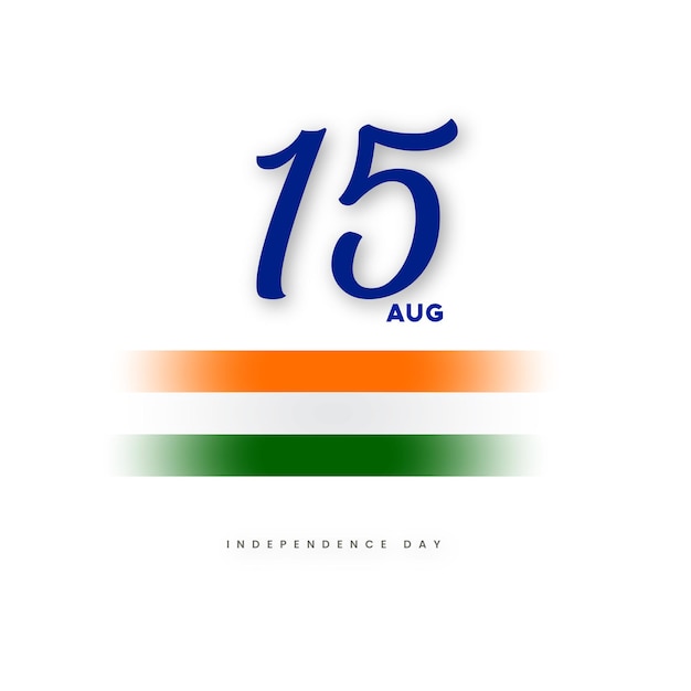 Bezpłatny wektor dzień niepodległości indii 15 sierpnia narodowy plakat media społecznościowe plakat baner darmowy wektor