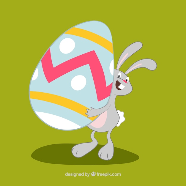 Easter Bunny Gospodarstwa Egg Illusttration