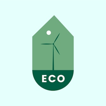 Eco friendly ikona alternatywnej energii