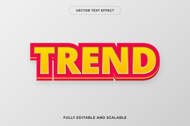 Edytowalny efekt tekstowy ilustracje w stylu trend