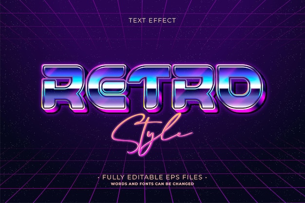 Efekt Retro Tekstu