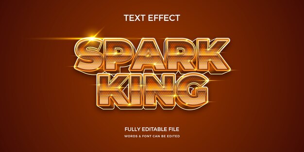 Efekt tekstu gradient spark king