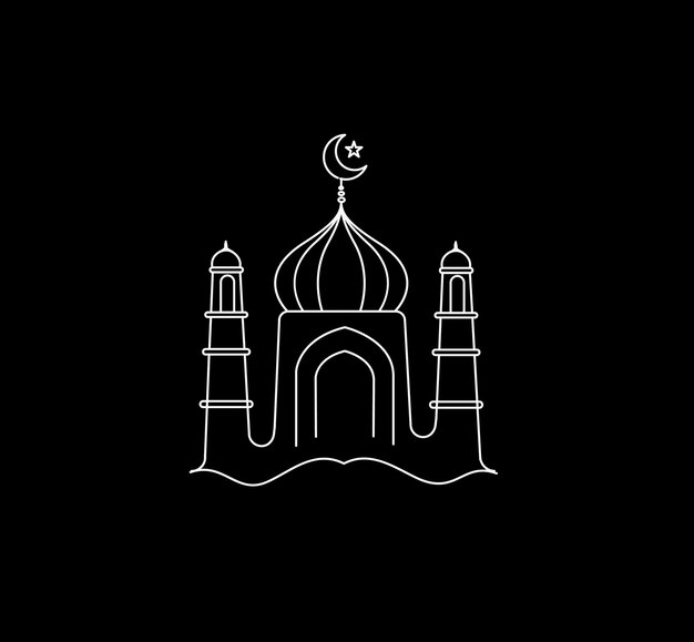 Eid alfitr Eid Mubarak Dekoracyjny Festiwal Element Ilustracja wektorowa