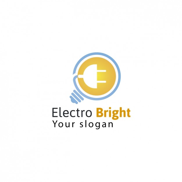 Bezpłatny wektor electric company logo template