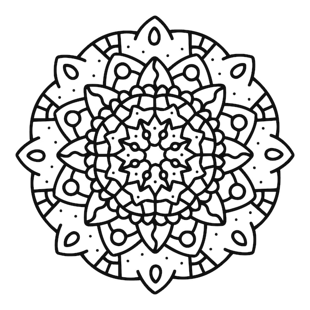 Bezpłatny wektor elegancka mandala