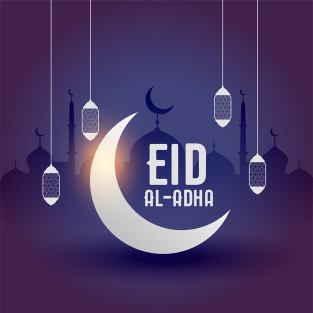 Elegancki Projekt Karty Muzułmańskiego Festiwalu Eid Al Adha Bakrid