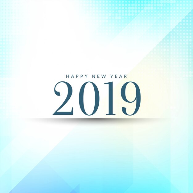 Elegancki szczęśliwy nowego roku 2019 powitania tło