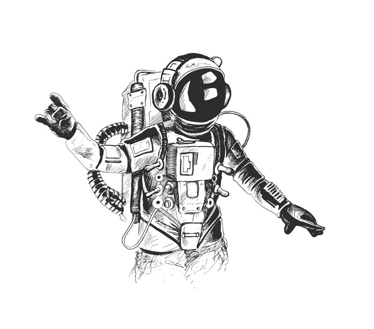 Bezpłatny plik Wektor element projektu ulotki plakatu muzycznego astronaut dancing
