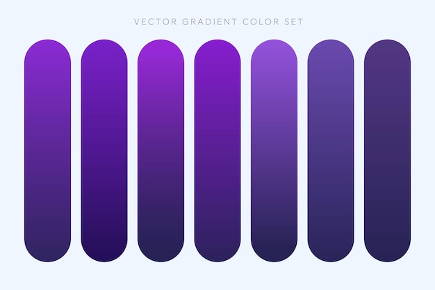 Bezpłatny wektor elementy zestawu kolorów gradientu
