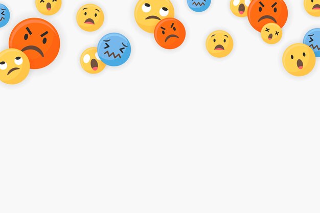 Emoji oprawione tło