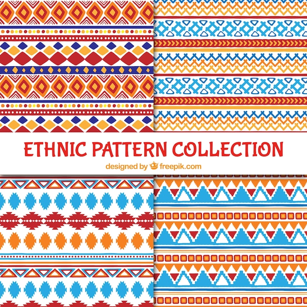 Etniczne wzory kolorowe