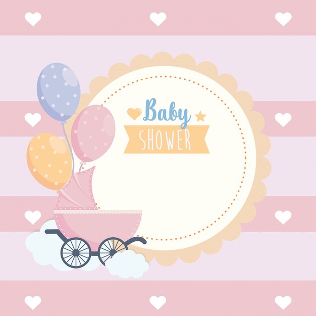 Etykieta uroczystości plakatu baby shower