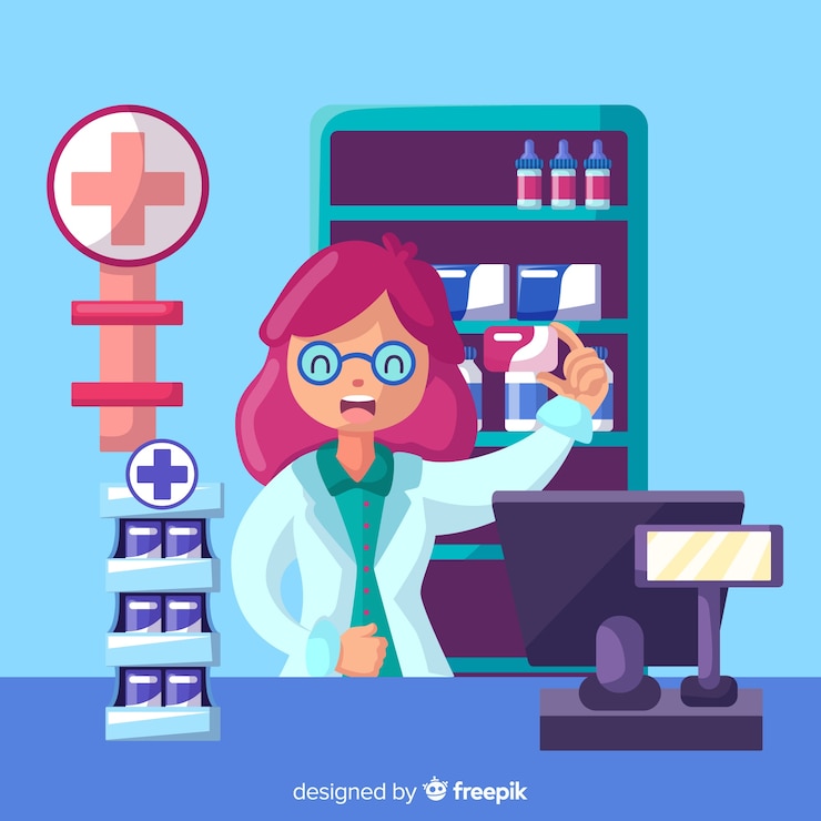 Bezpłatny plik Wektor farmaceuta