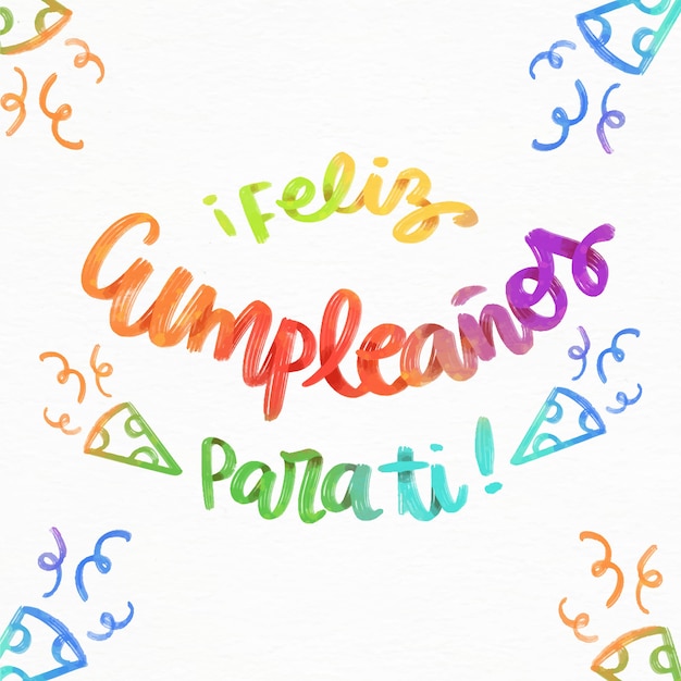 Feliz Cumpleaños Z Czapkami Imprezowymi