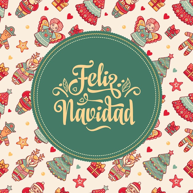 Feliz Navidad świąteczny Baner W Różnych Językach Projekt Napisów Feliz Xmas Premium Wektorów