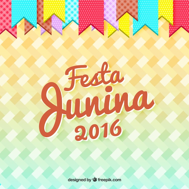 Bezpłatny wektor festa junina 2016 tle