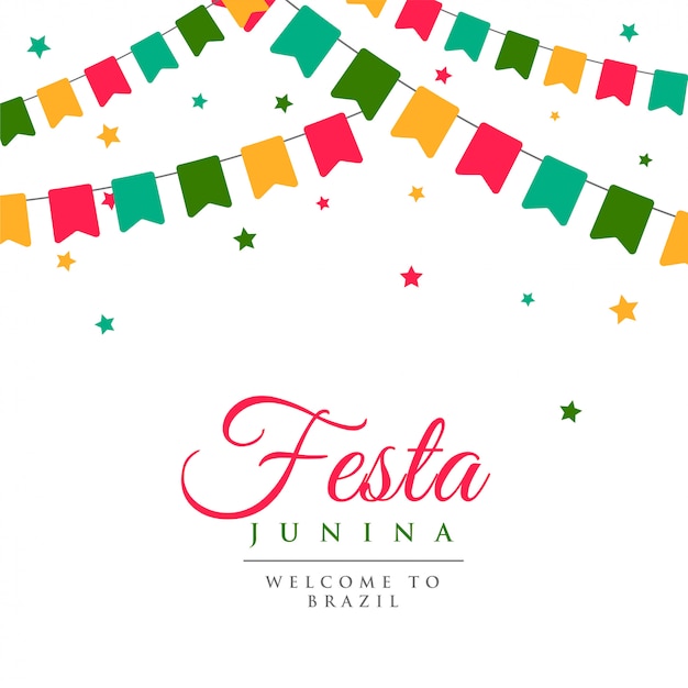 Bezpłatny wektor festa junina party karnawał tło