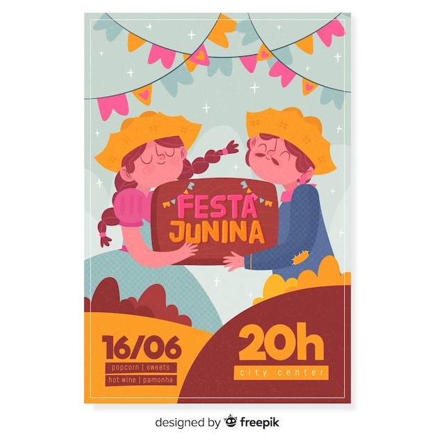 Bezpłatny wektor festa junina