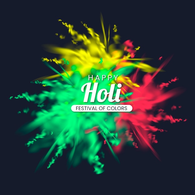 Festiwal holi realistycznej eksplozji