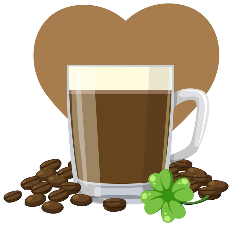 Bezpłatny plik Wektor filiżanka kawy latte na białym tle