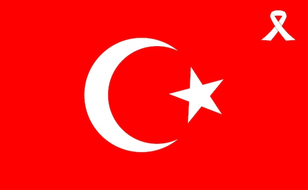 Bezpłatny wektor flaga wektora turcji