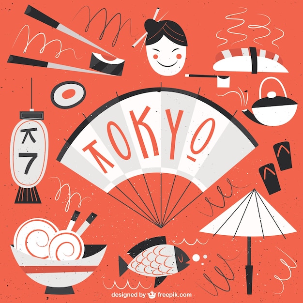 Funny Tokio Ilustracja